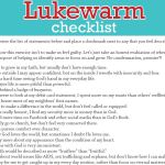 Lukewarm Quiz